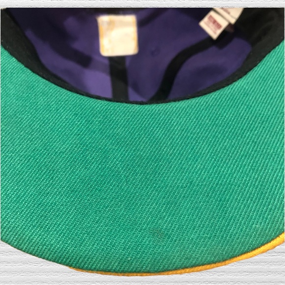 Los Angeles Lakers NBA HWC 2-Tone Hat Snapback Cap Purple Yellow  47 Brand - Picture 8 of 8